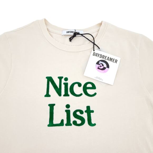 DAYDREAMER Nice List Vintage Tee in Dirty White M - Picture 5 of 11